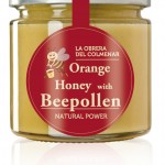 Orange Honey with Bee Pollen